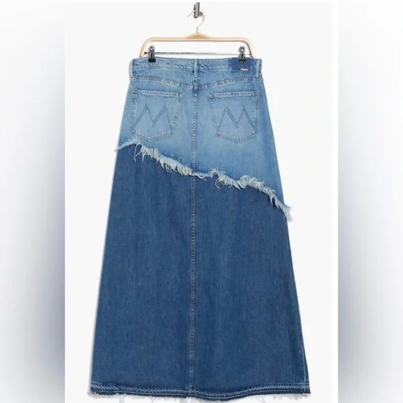 MOTHER The Dual Ditcher Denim Maxi Skirt - Picture 4 of 4